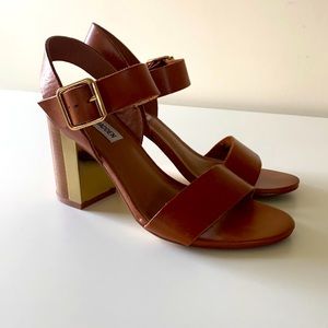 STEVE MADDEN Brown Heeled Sandals- Size 7